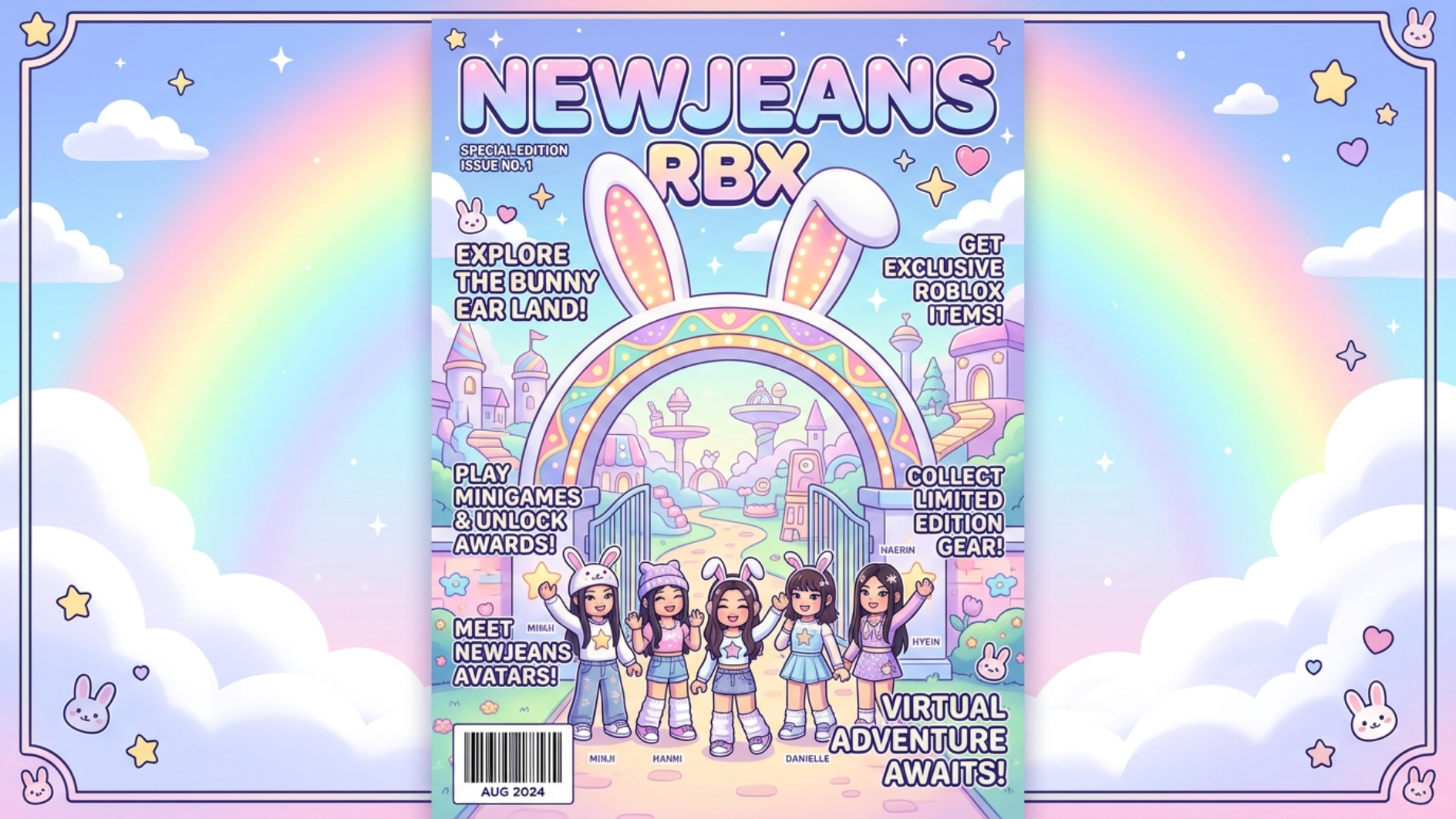 NewJeans × 로블록스 Bunnies Land 오픈